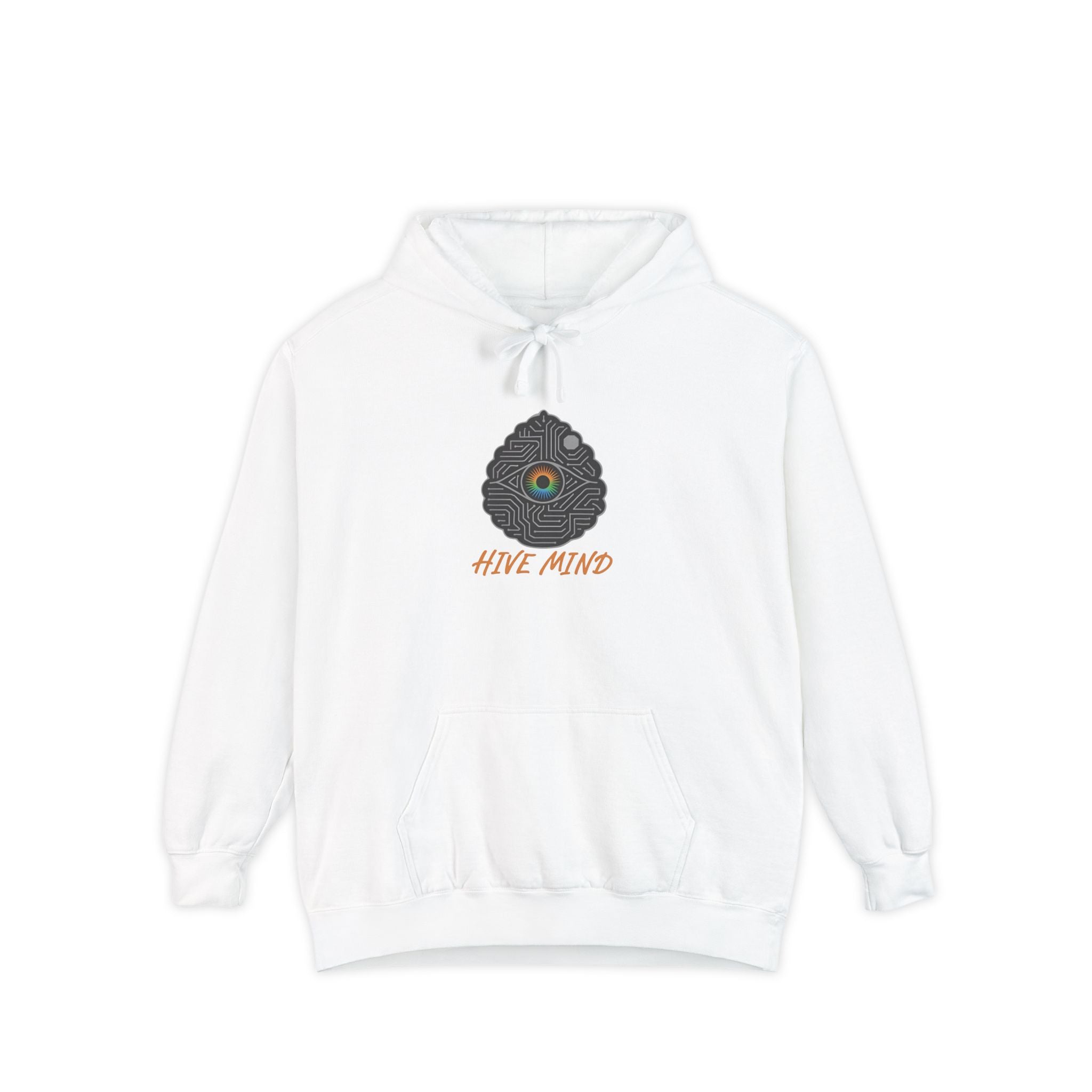 Hive Mind Hoodie — Minimal Bee Hive Graphic Pullover