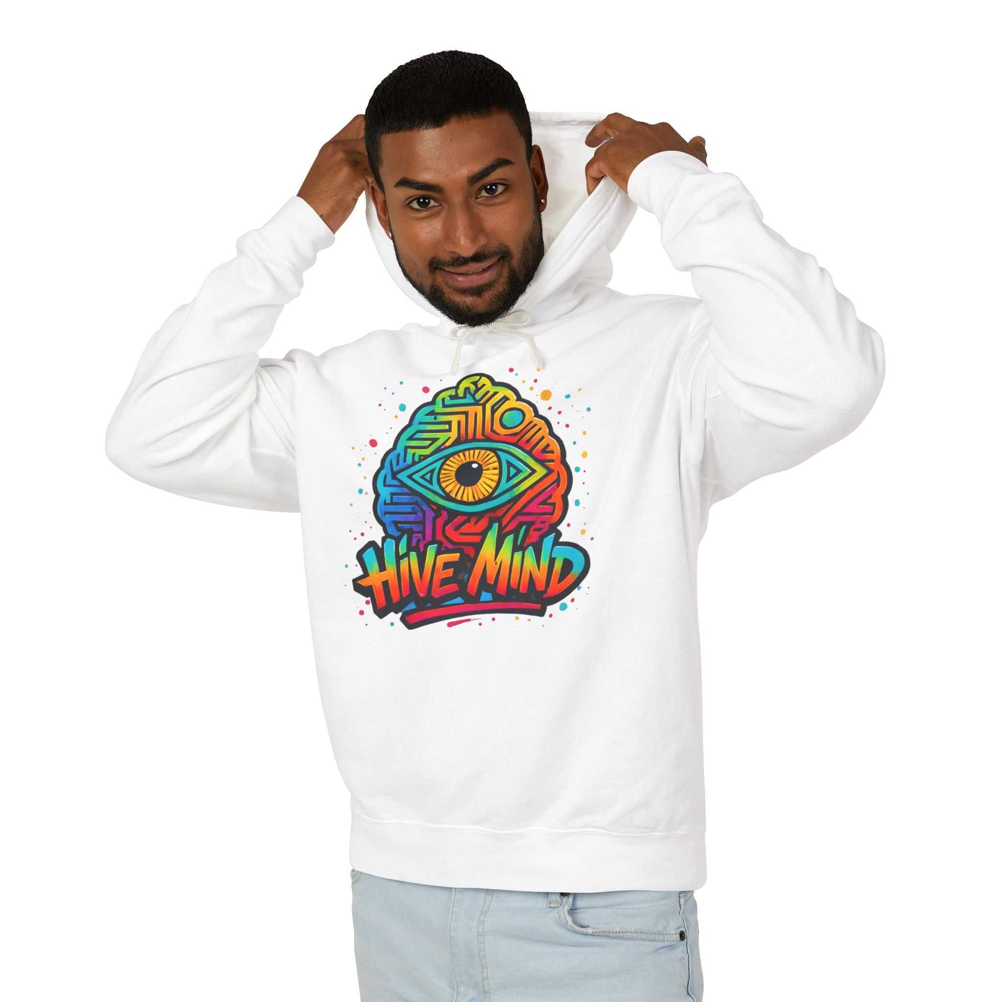 Hive Mind Graphic Hoodie — Psychedelic Eye Streetwear