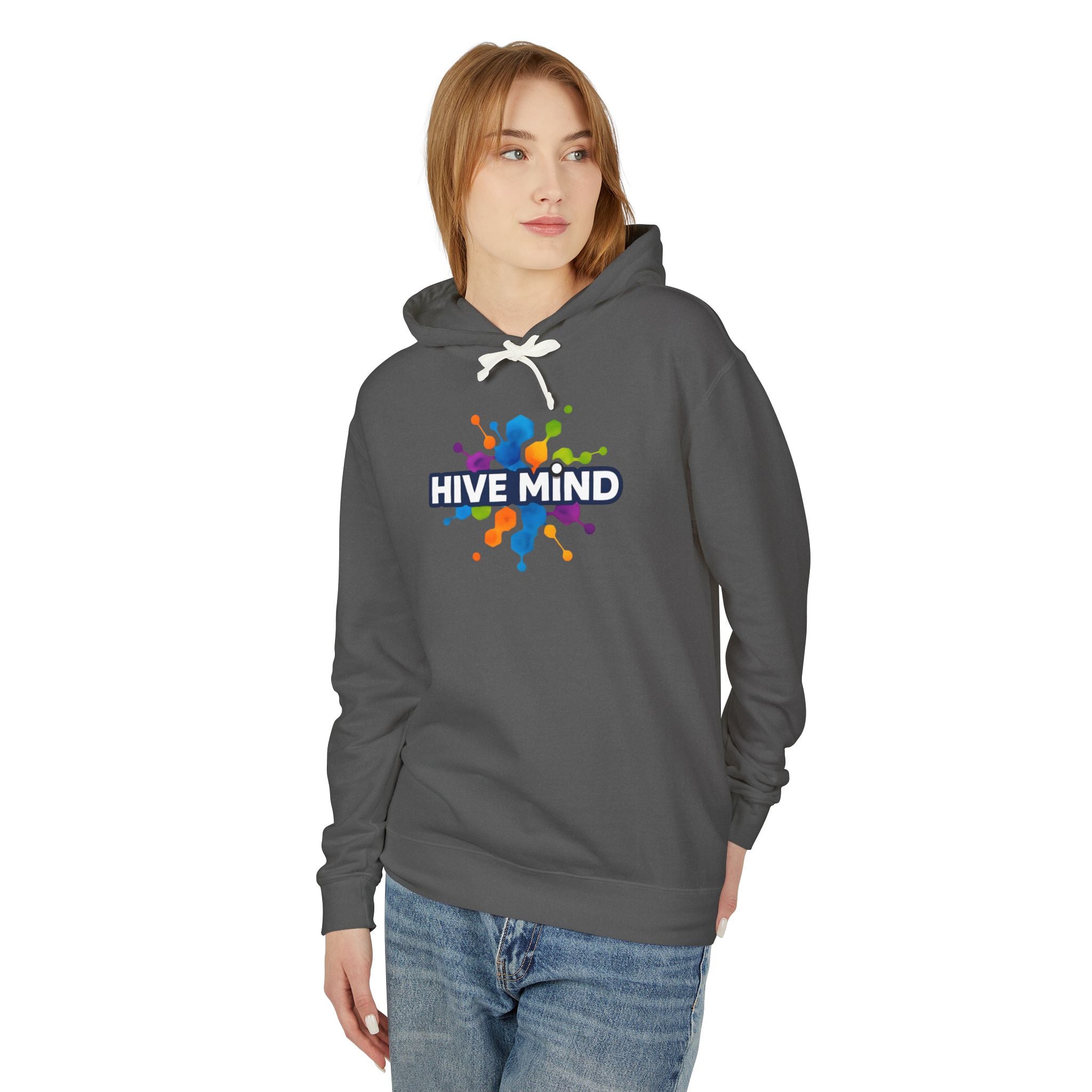 Hive Mind Hoodie — Colorful Splash Graphic Lightweight Hoodie