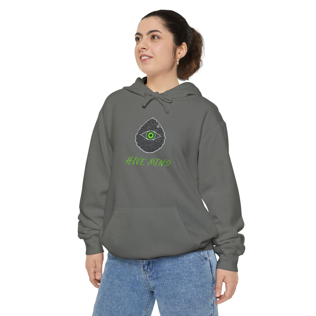 Hoodie — Hive Mind Graphic Hoodie with Green Eye