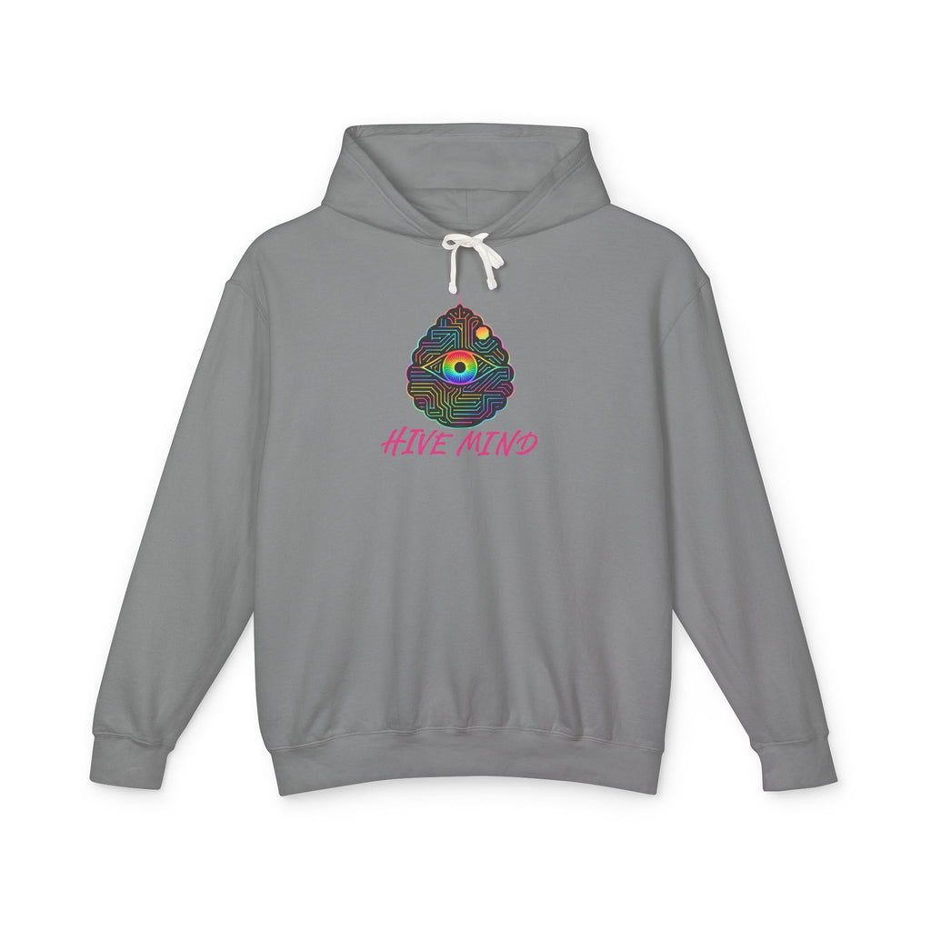 Hive Mind Hoodie — Colorful Bee Hive Graphic Lightweight Hoodie