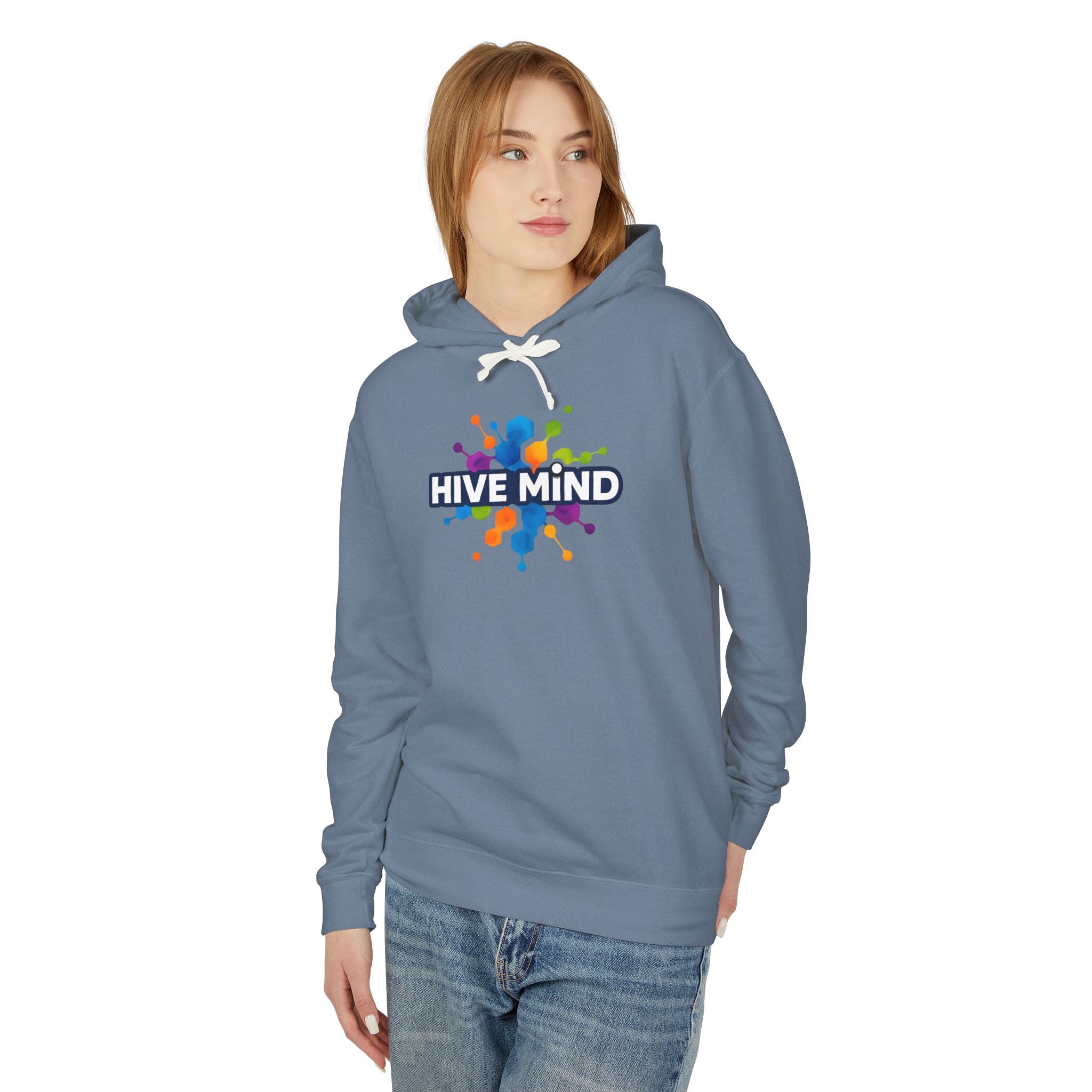 Hive Mind Hoodie — Colorful Splash Graphic Lightweight Hoodie