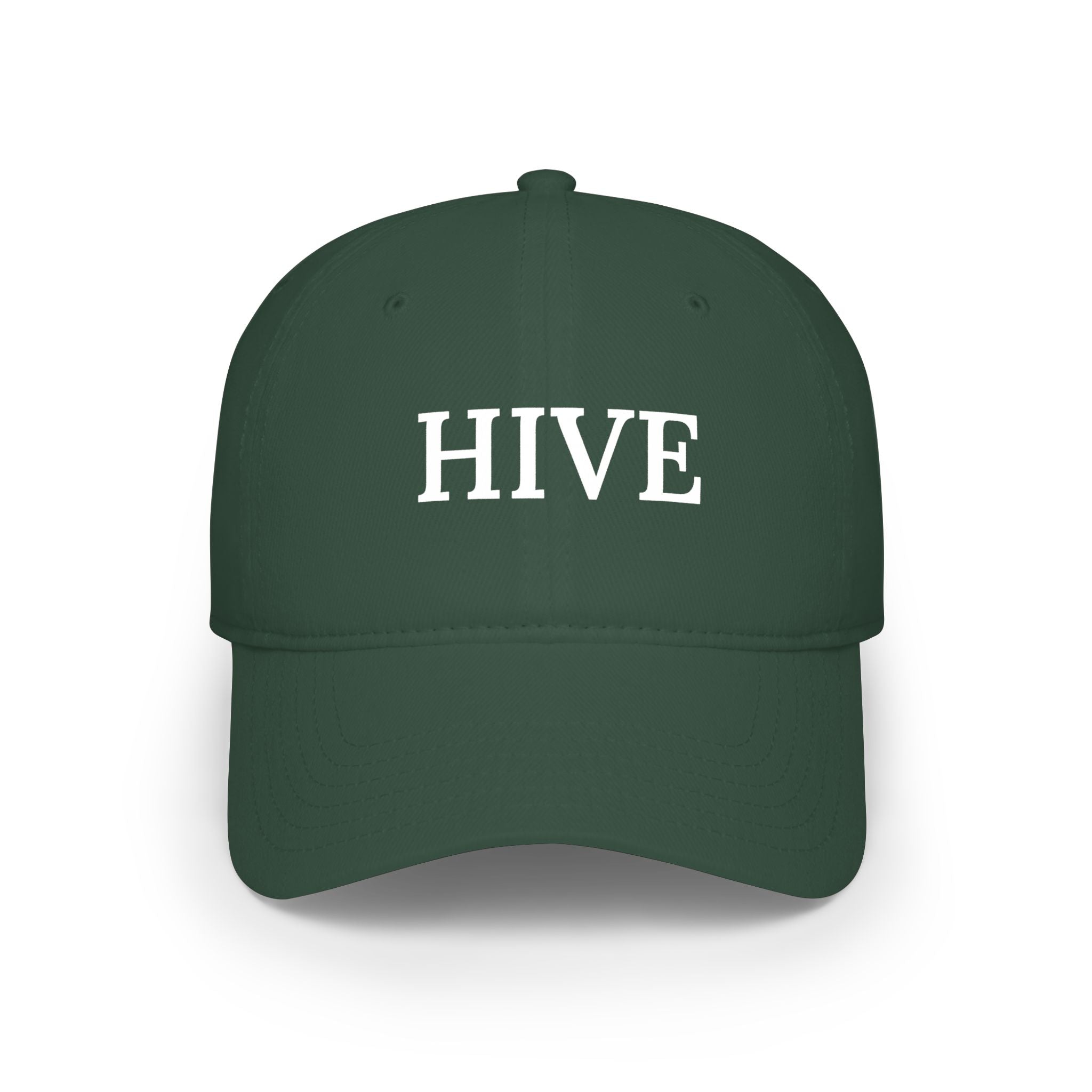 HIVE Embroidered Baseball Cap — Classic Low Profile Red Hat