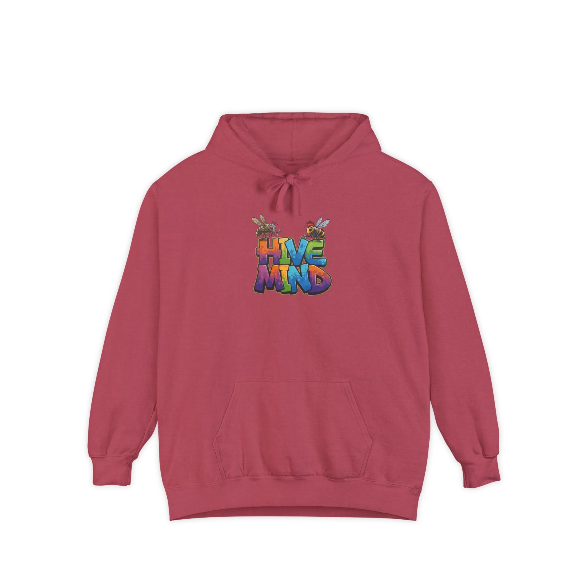 Hive Mind Hoodie — Colorful Retro Bee Graphic Pullover