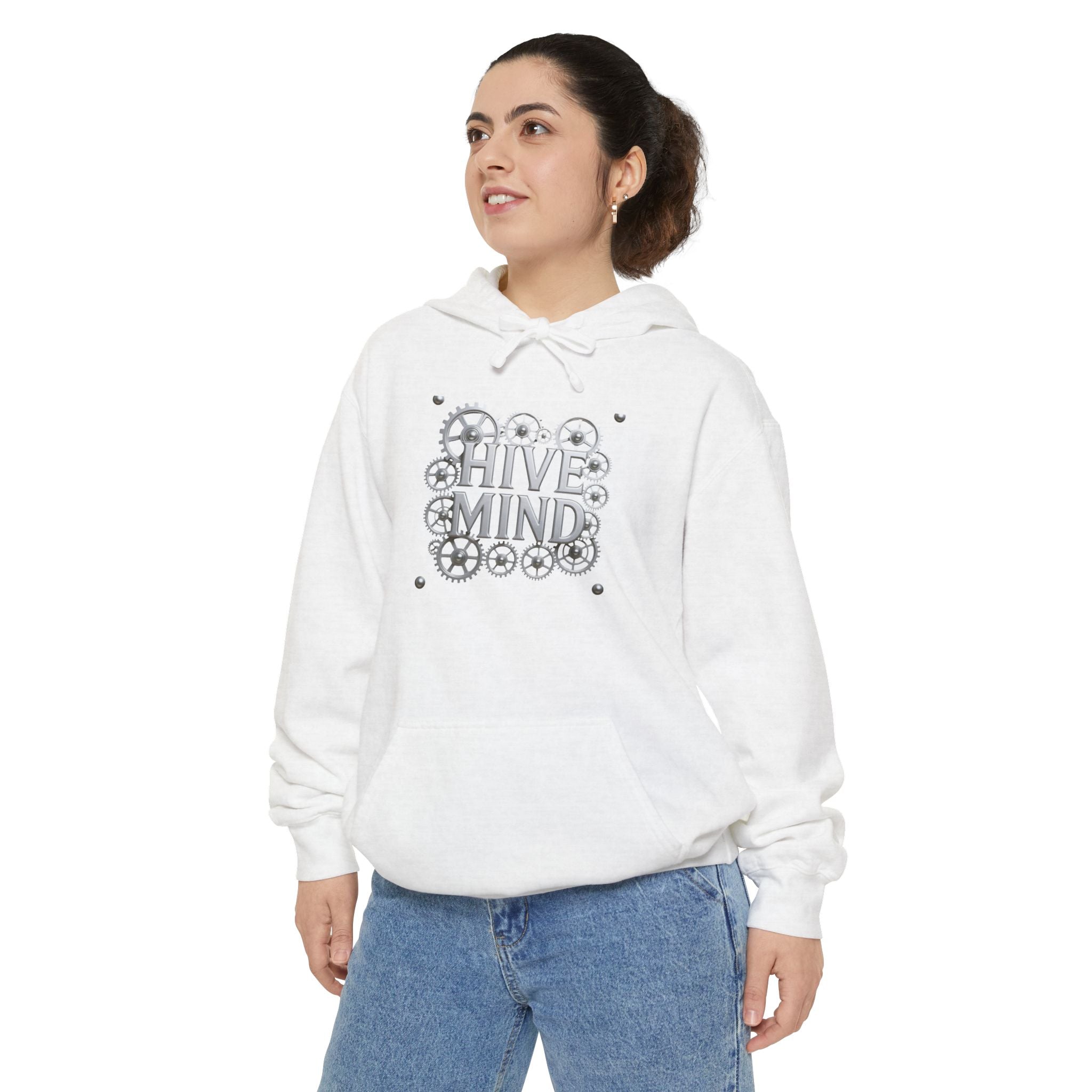 Hive Mind Hoodie – Geometric Bee Hive Graphic Pullover