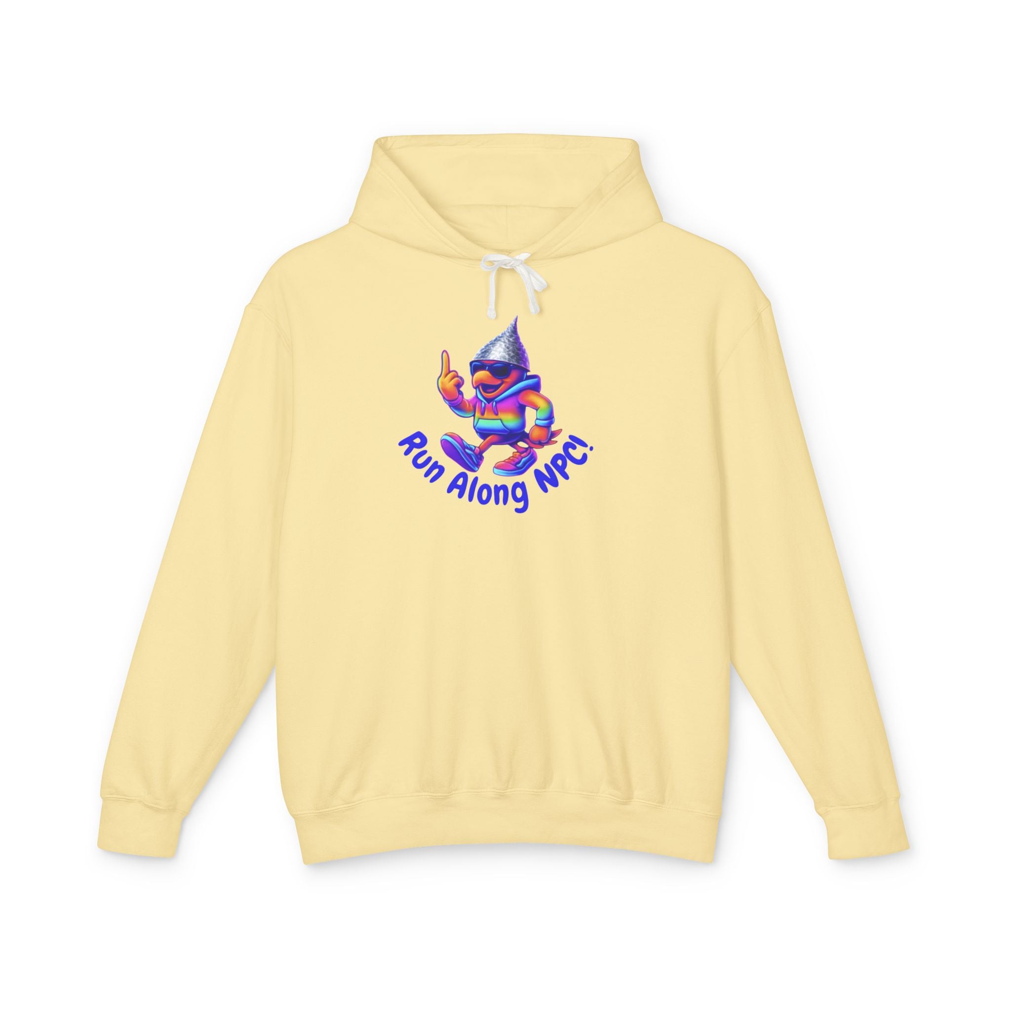 Run Along NPC Hoodie — Cute Retro Game Character Graphic Sweatshirt