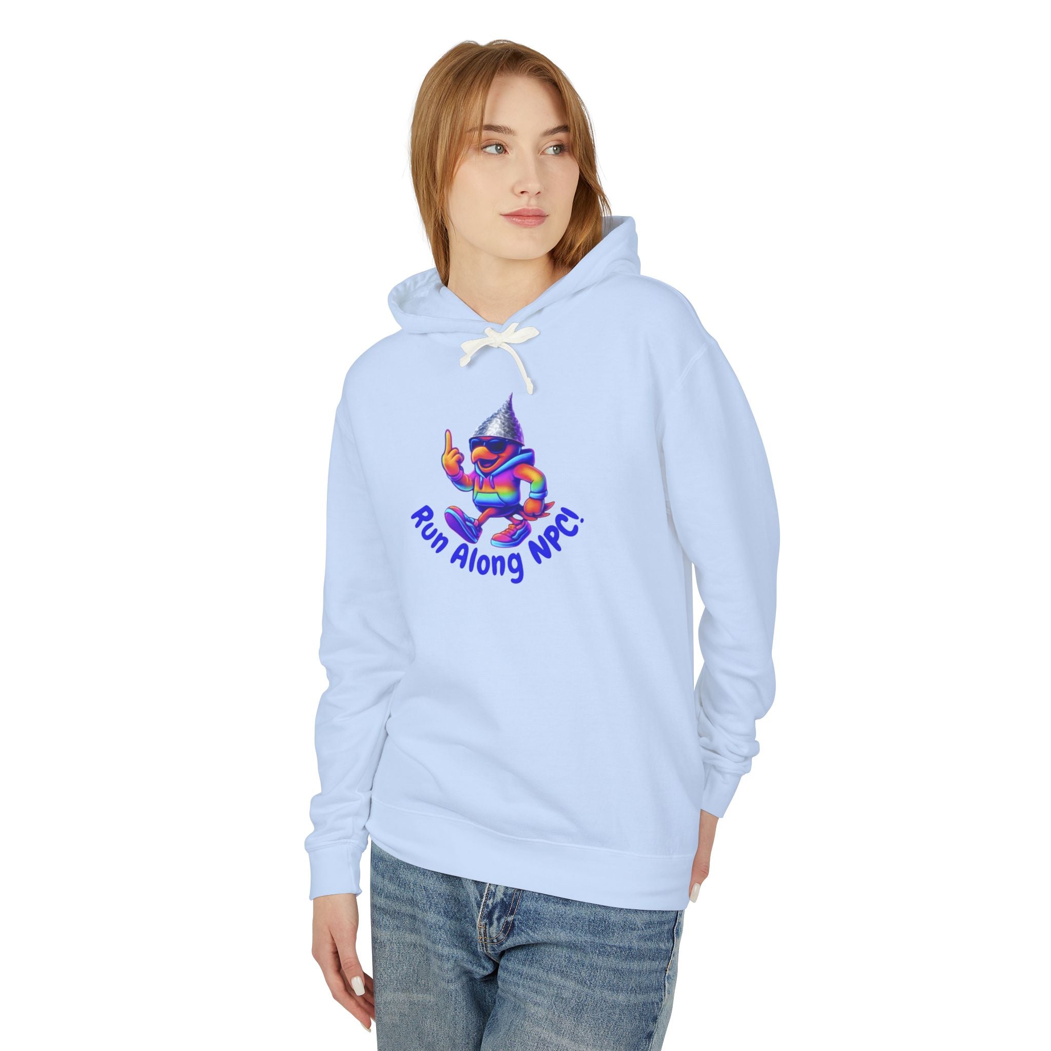Run Along NPC Hoodie — Cute Retro Game Character Graphic Sweatshirt