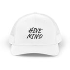 Hive Mind Trucker Hat — Retro Script Mesh Cap
