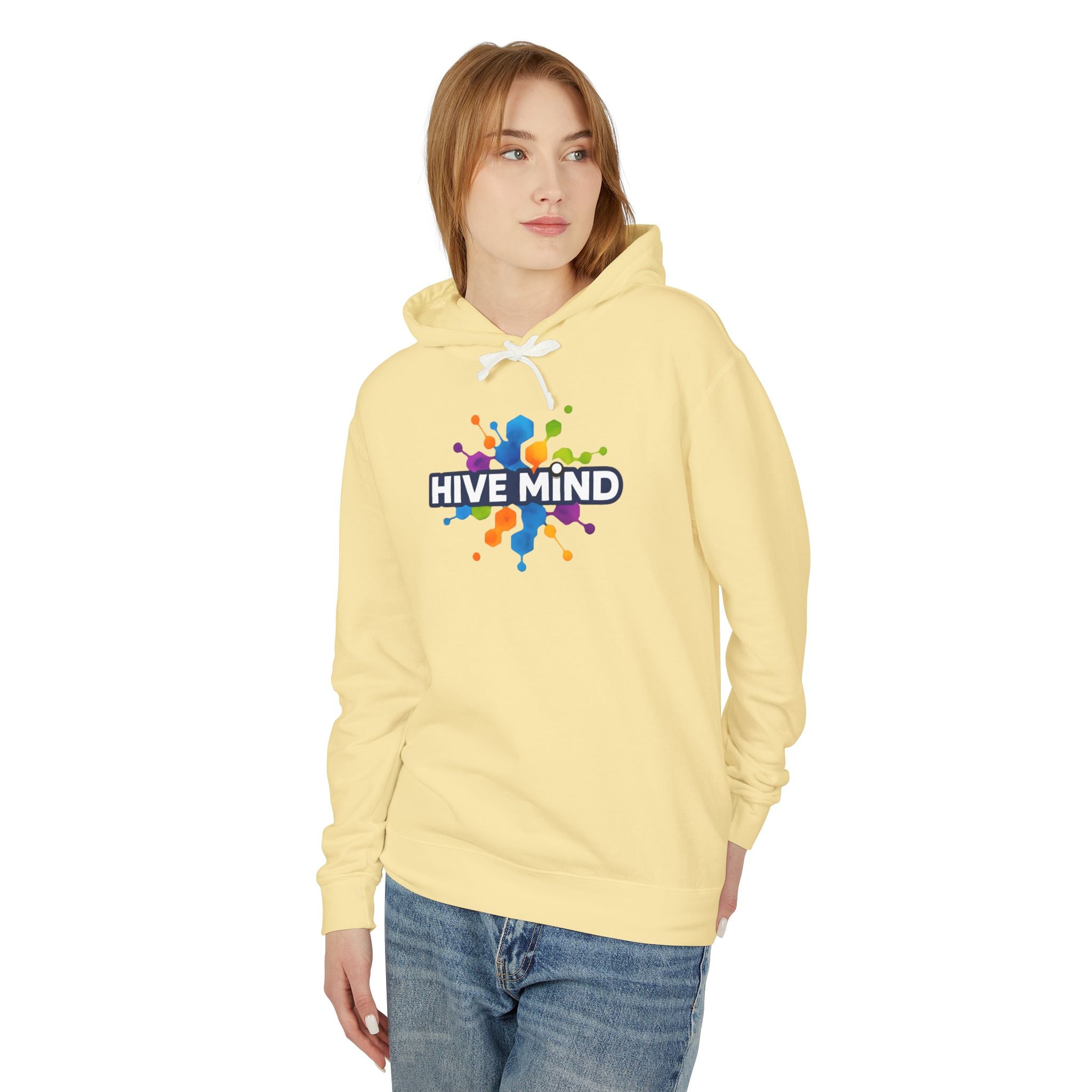 Hive Mind Hoodie — Colorful Splash Graphic Lightweight Hoodie