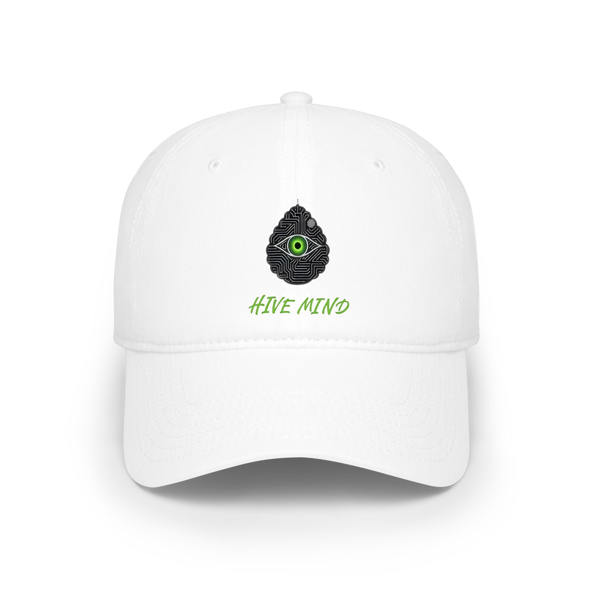 Copy of Hive Mind Embroidered Baseball Cap — Minimal Bee Logo Hat