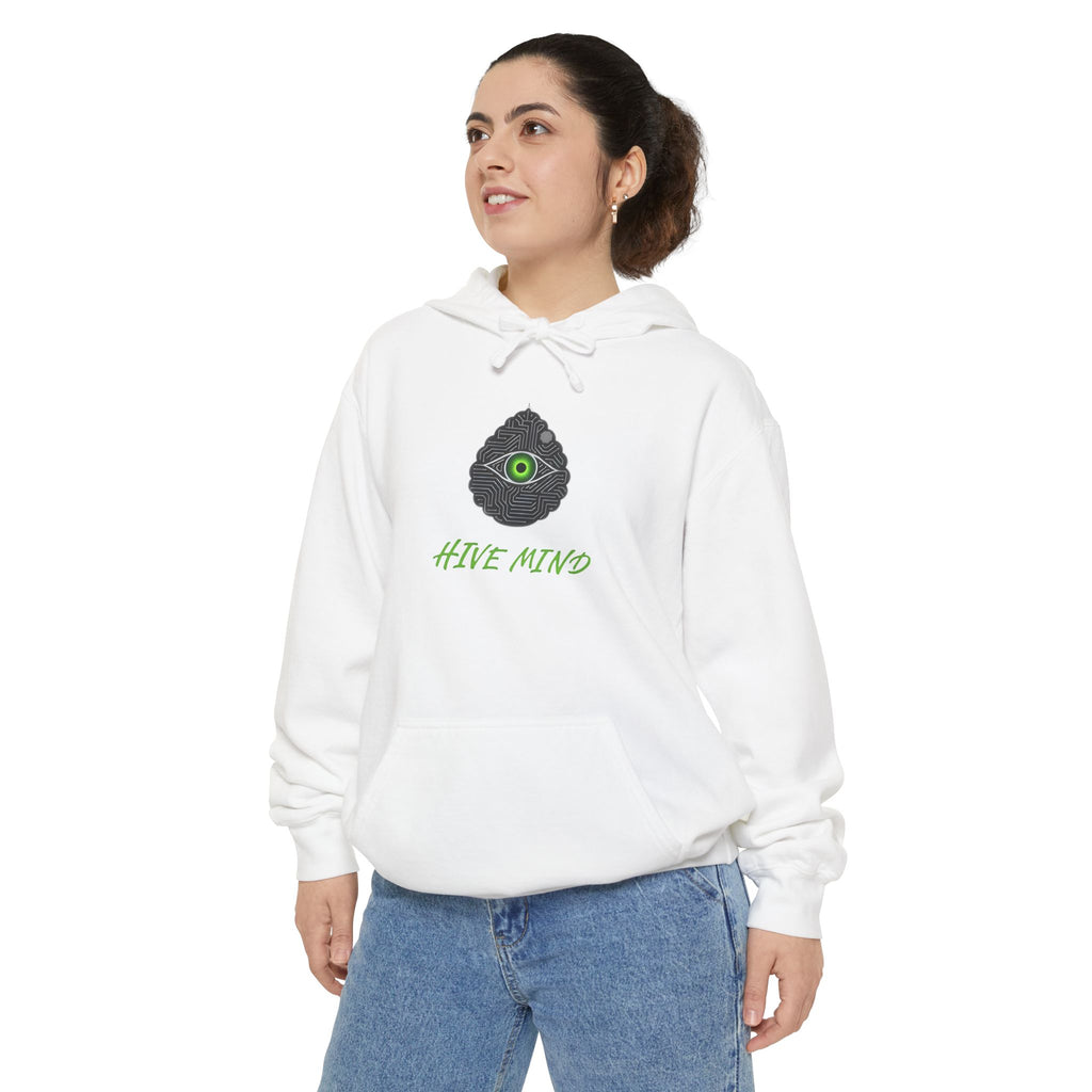 Hoodie — Hive Mind Graphic Hoodie with Green Eye