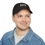 HIVE Embroidered Baseball Cap — Classic Low Profile Red Hat