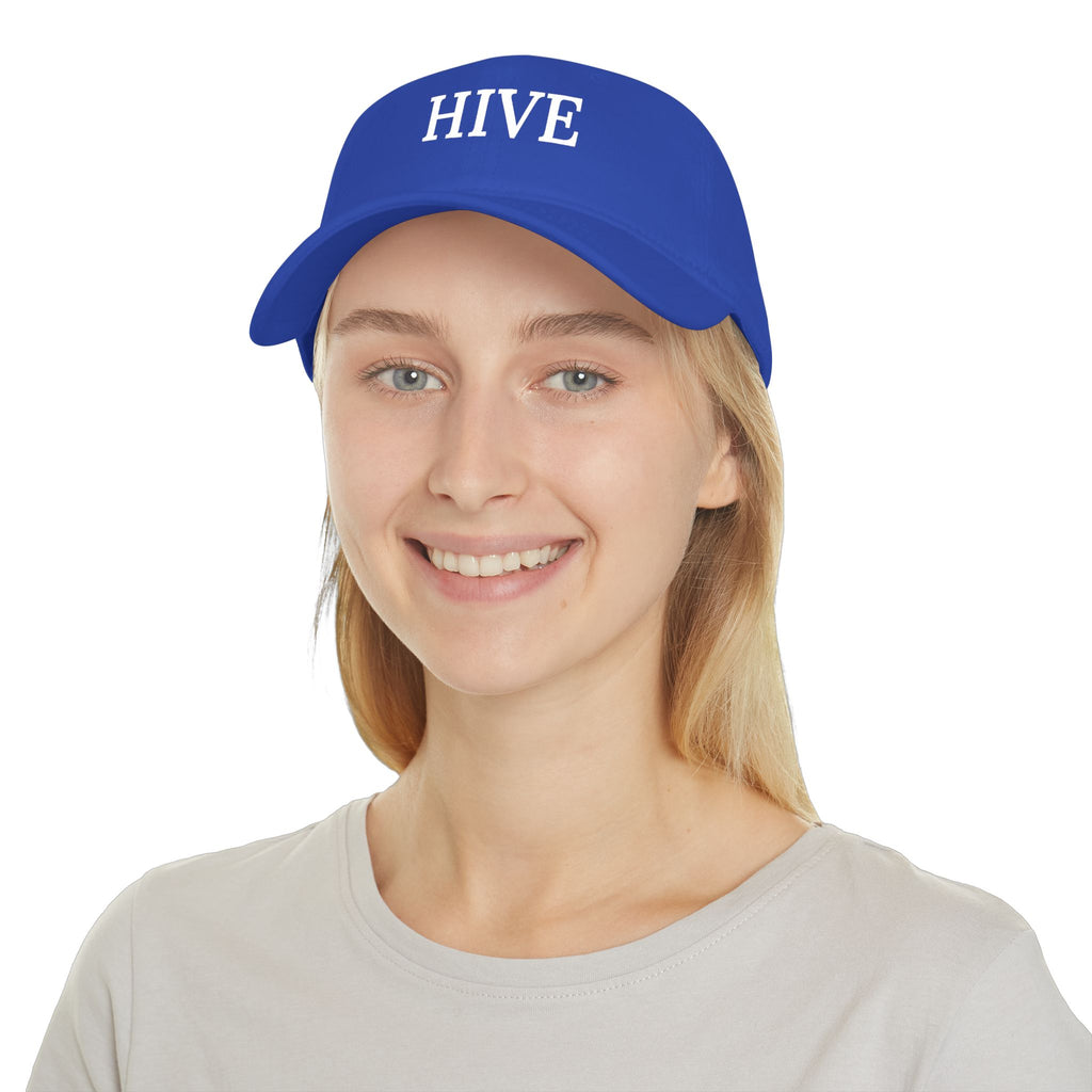 HIVE Embroidered Baseball Cap — Classic Low Profile Red Hat