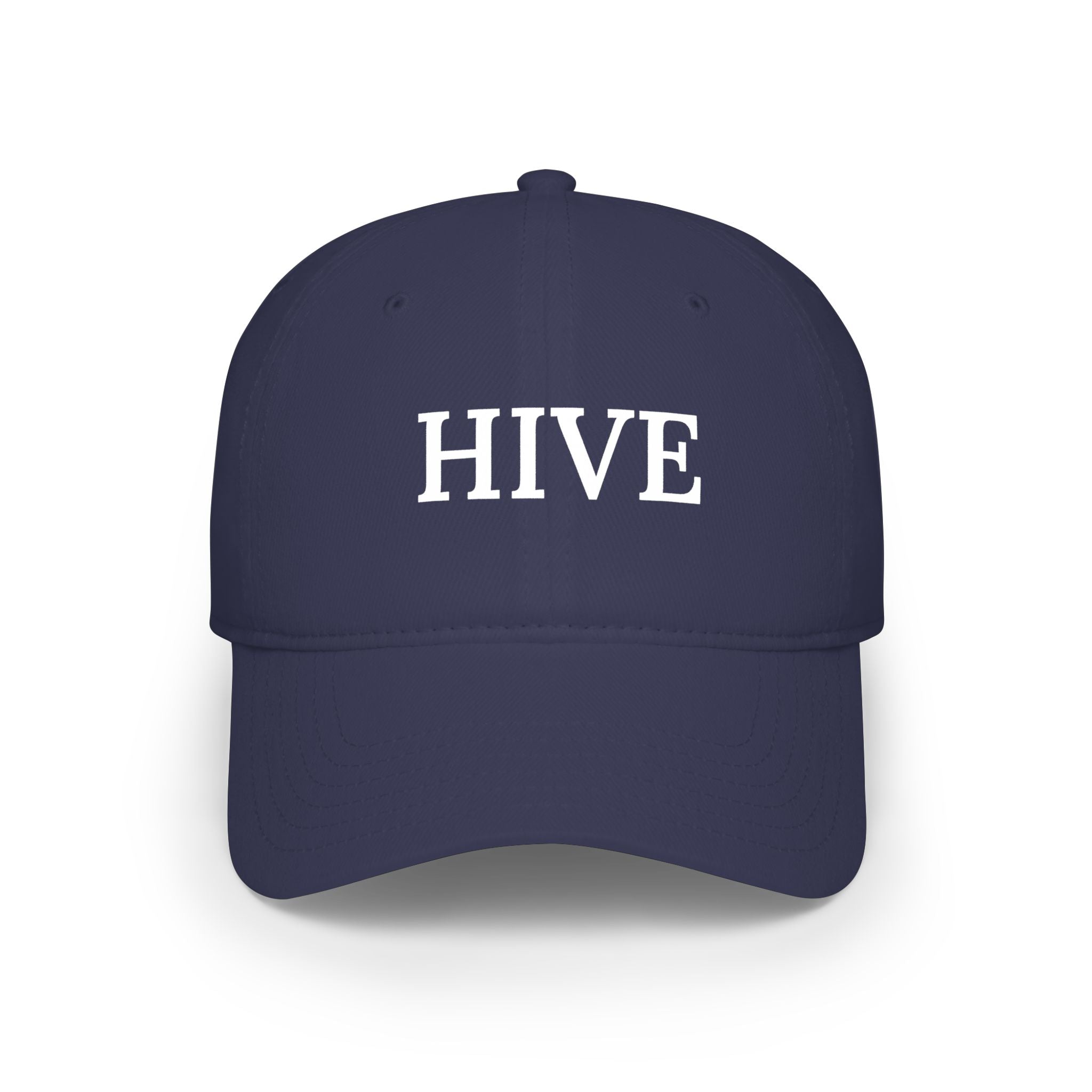 HIVE Embroidered Baseball Cap — Classic Low Profile Red Hat