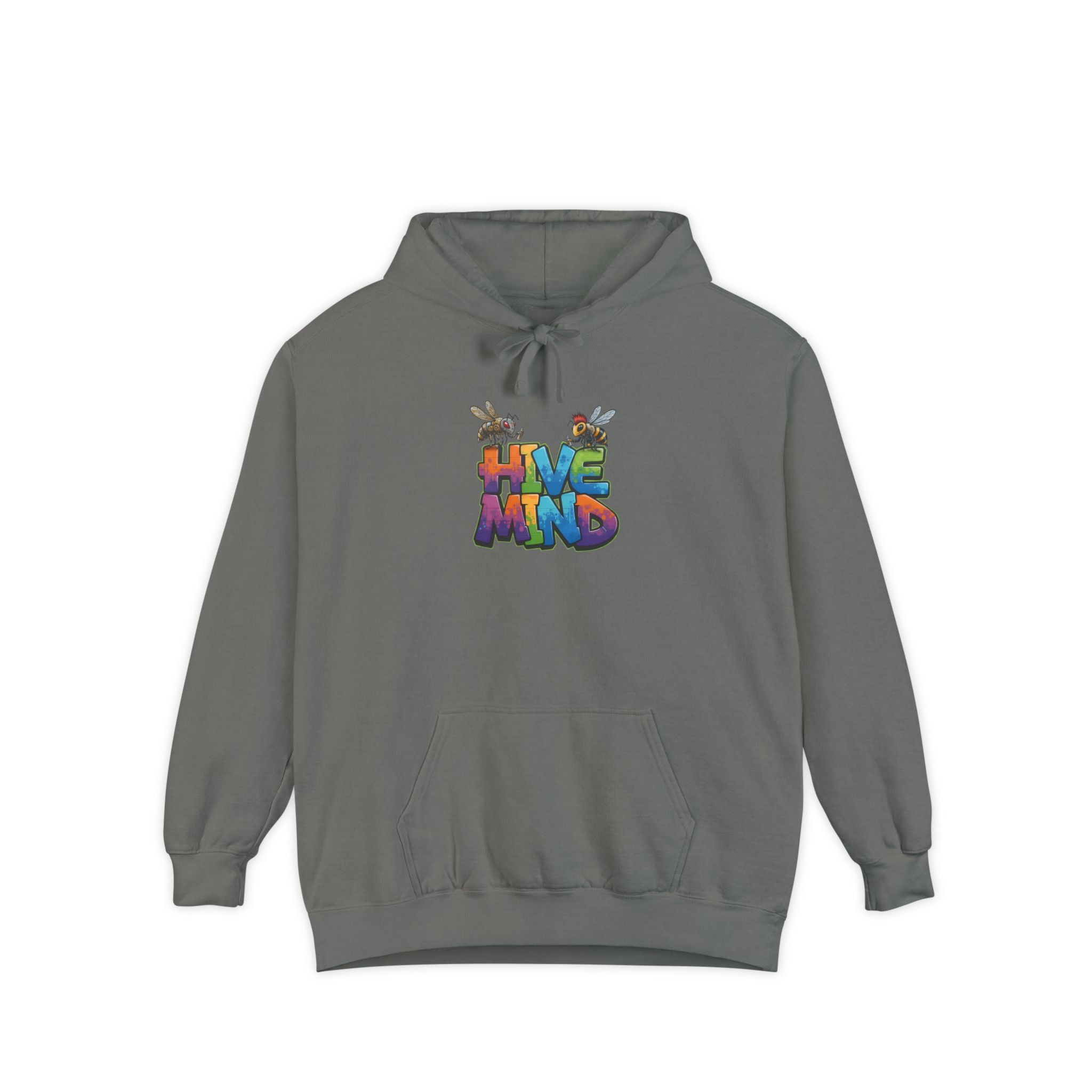 Hive Mind Hoodie — Colorful Retro Bee Graphic Pullover