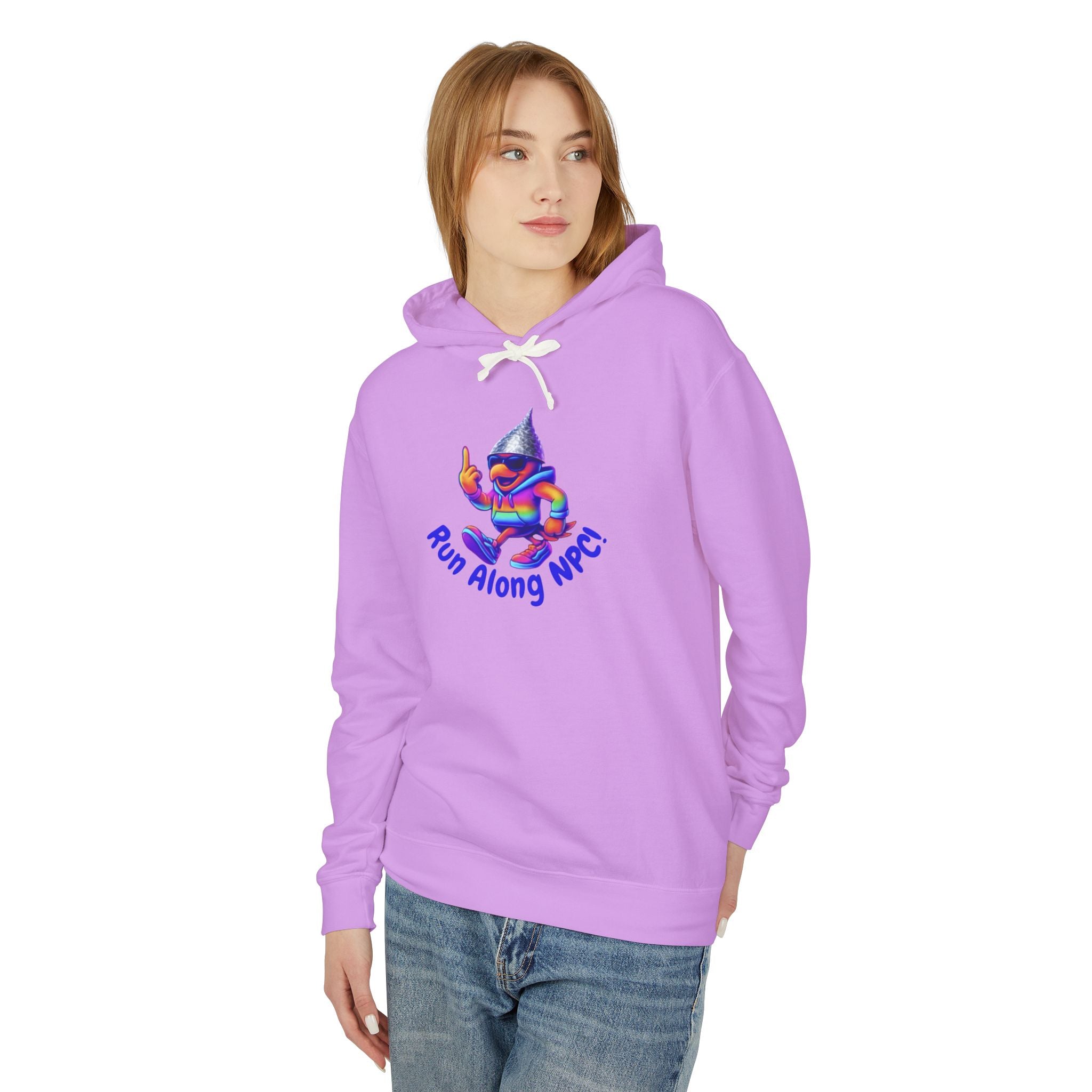 Run Along NPC Hoodie — Cute Retro Game Character Graphic Sweatshirt