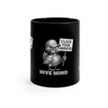 Hive Mind Coffee Mug — Black 11oz “Cluck Your Narrative” Novelty Ceramic Mug