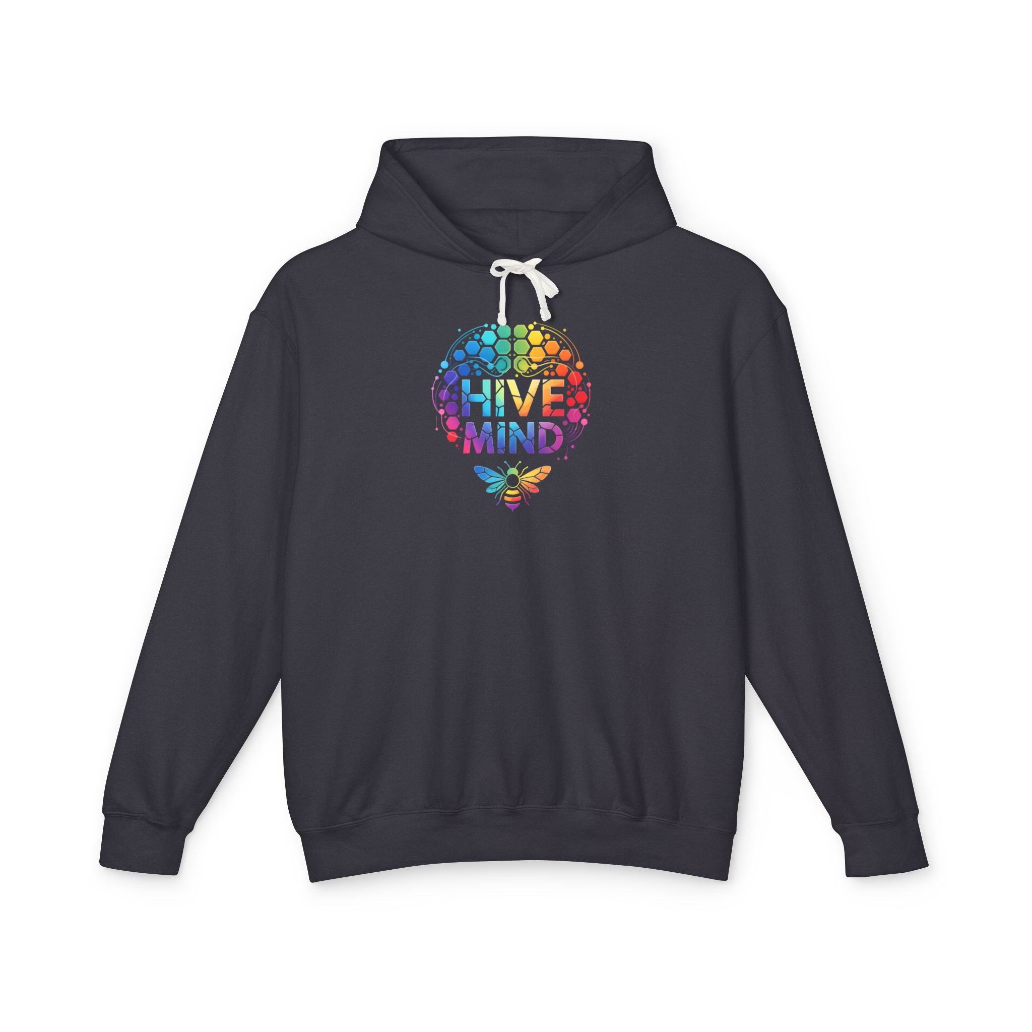 Hive Mind Hoodie — Colorful Honeycomb Graphic Pullover