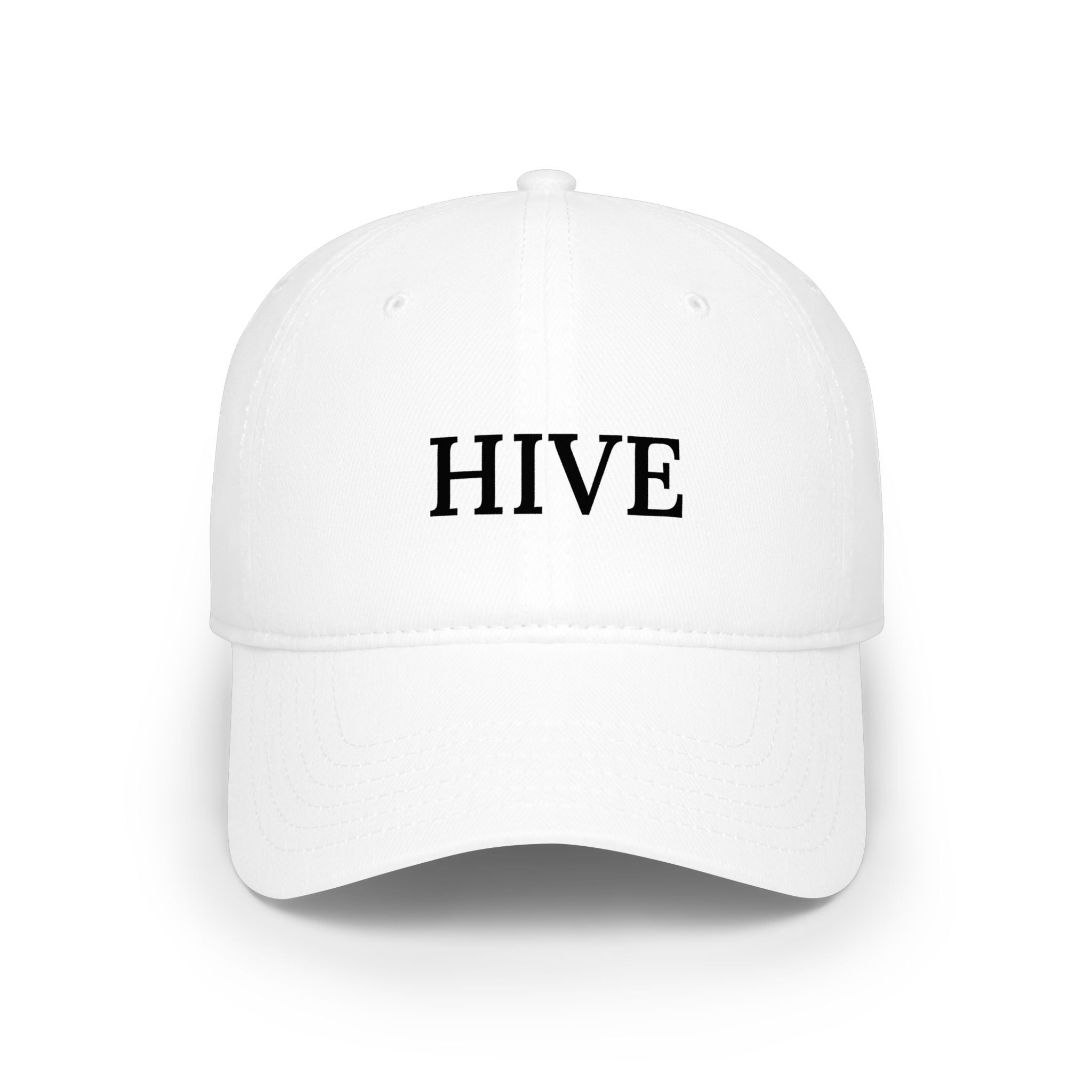 HIVE Embroidered Low-Profile Baseball Cap — Classic Red Hat