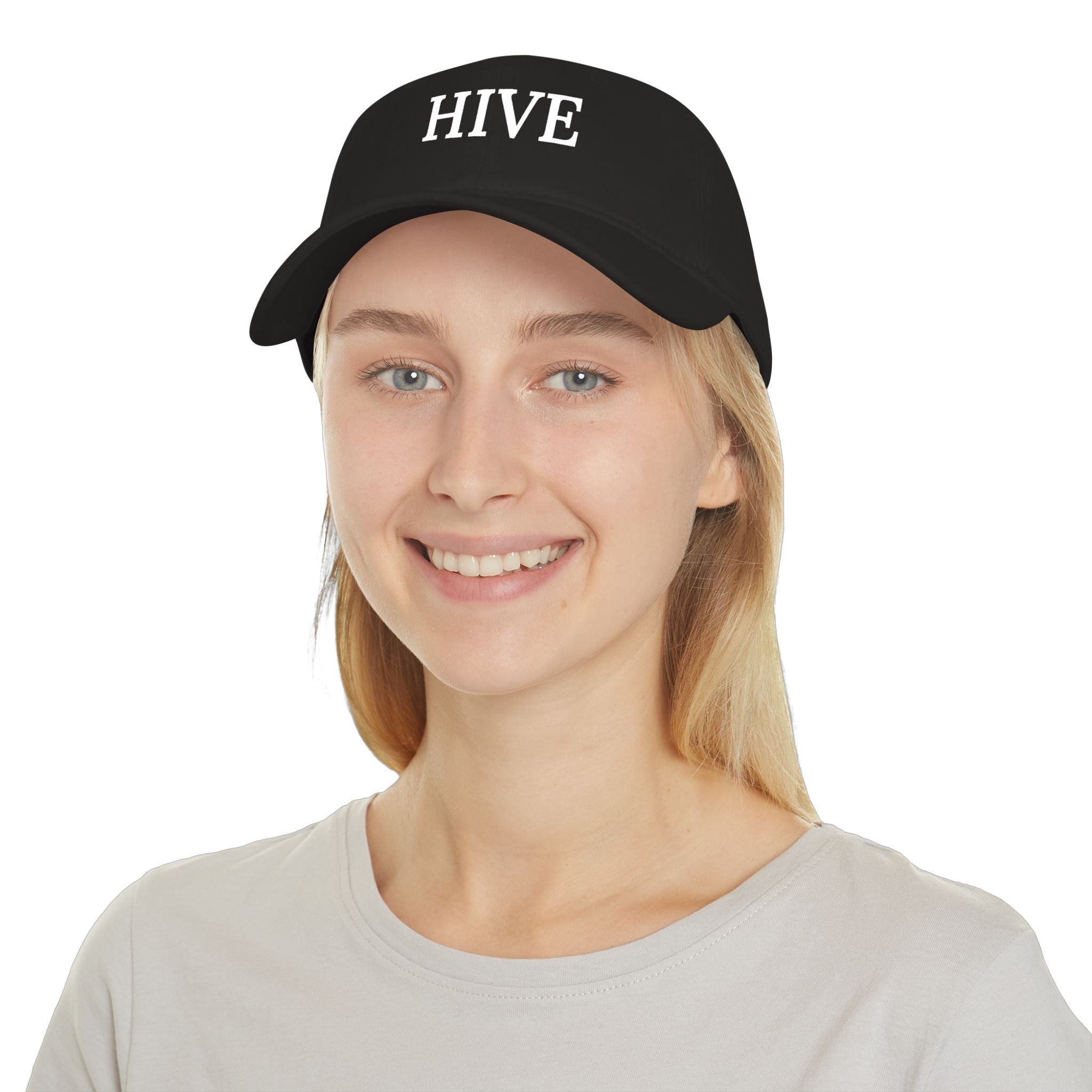 HIVE Embroidered Baseball Cap — Classic Low Profile Red Hat