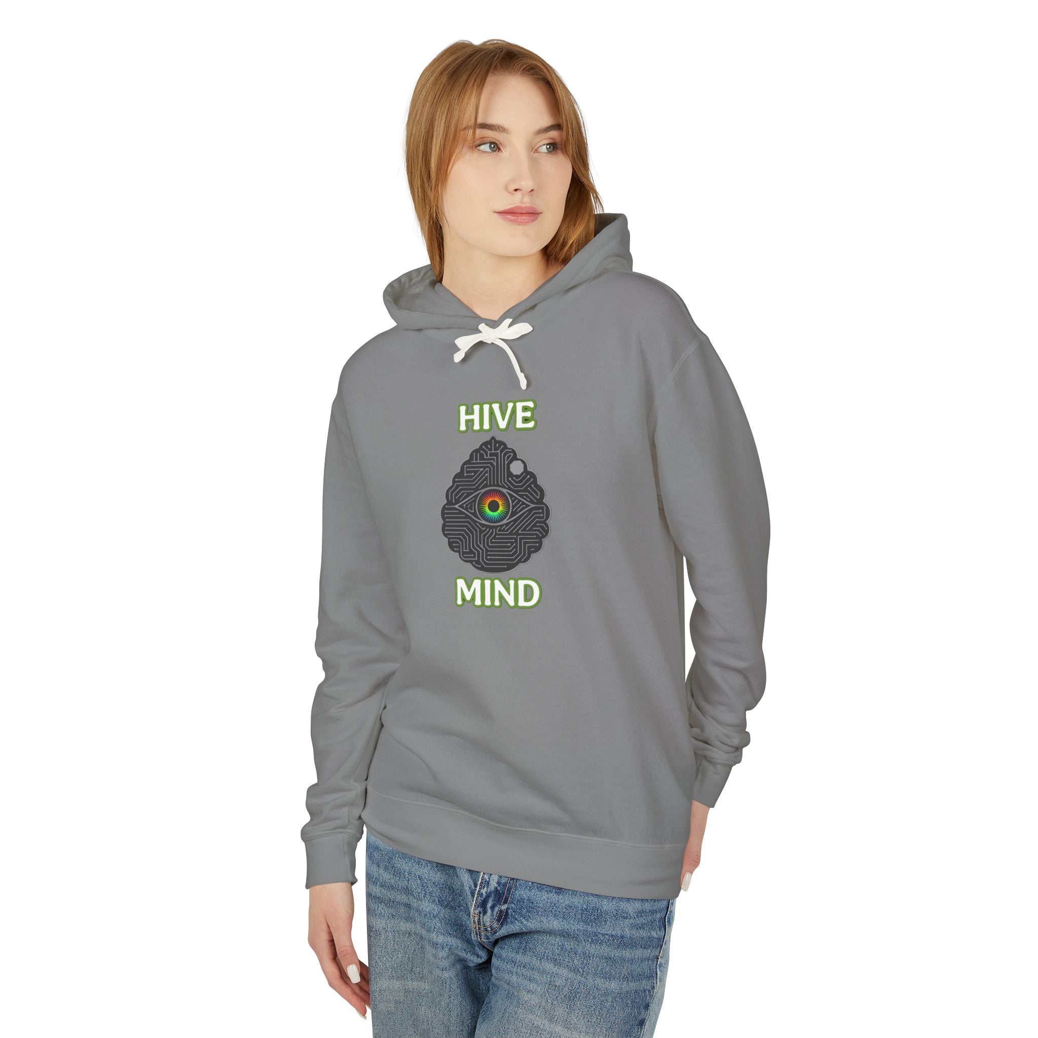 Hive Mind Hoodie — Psychedelic Bee Hive Graphic Pullover