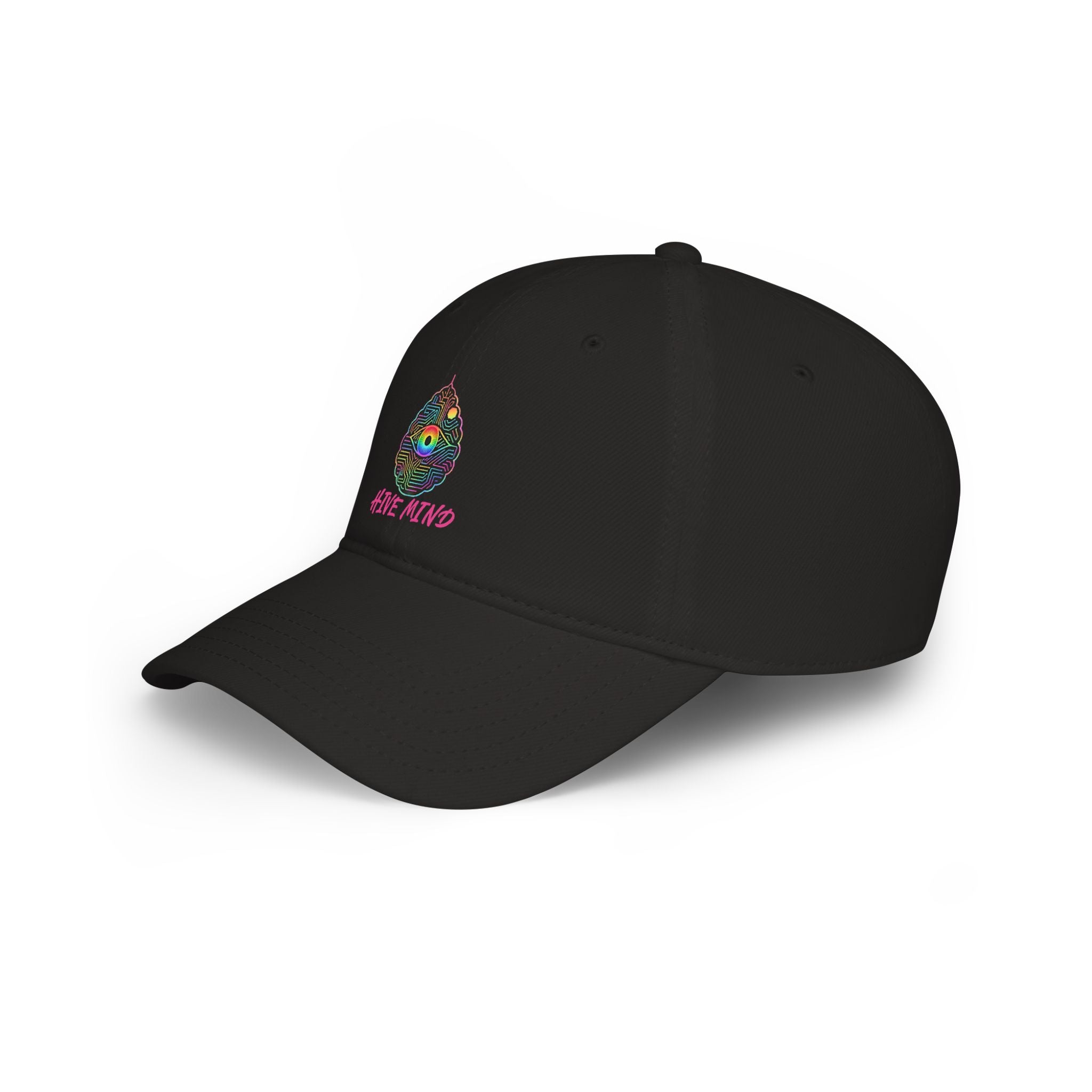 Hive Mind Baseball Cap — Trippy Neon Psychedelic Eye Embroidered Hat
