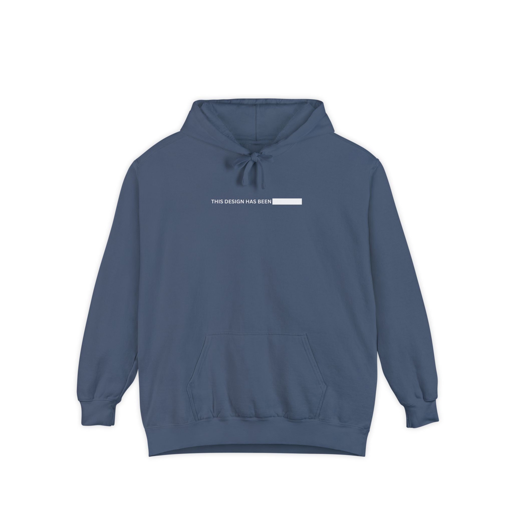 Hoodie — Minimal "This Design Has Been" Bar Graphic Pullover