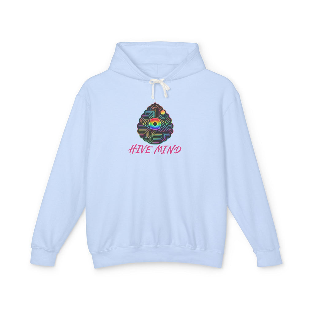 Hive Mind Hoodie — Colorful Bee Hive Graphic Lightweight Hoodie