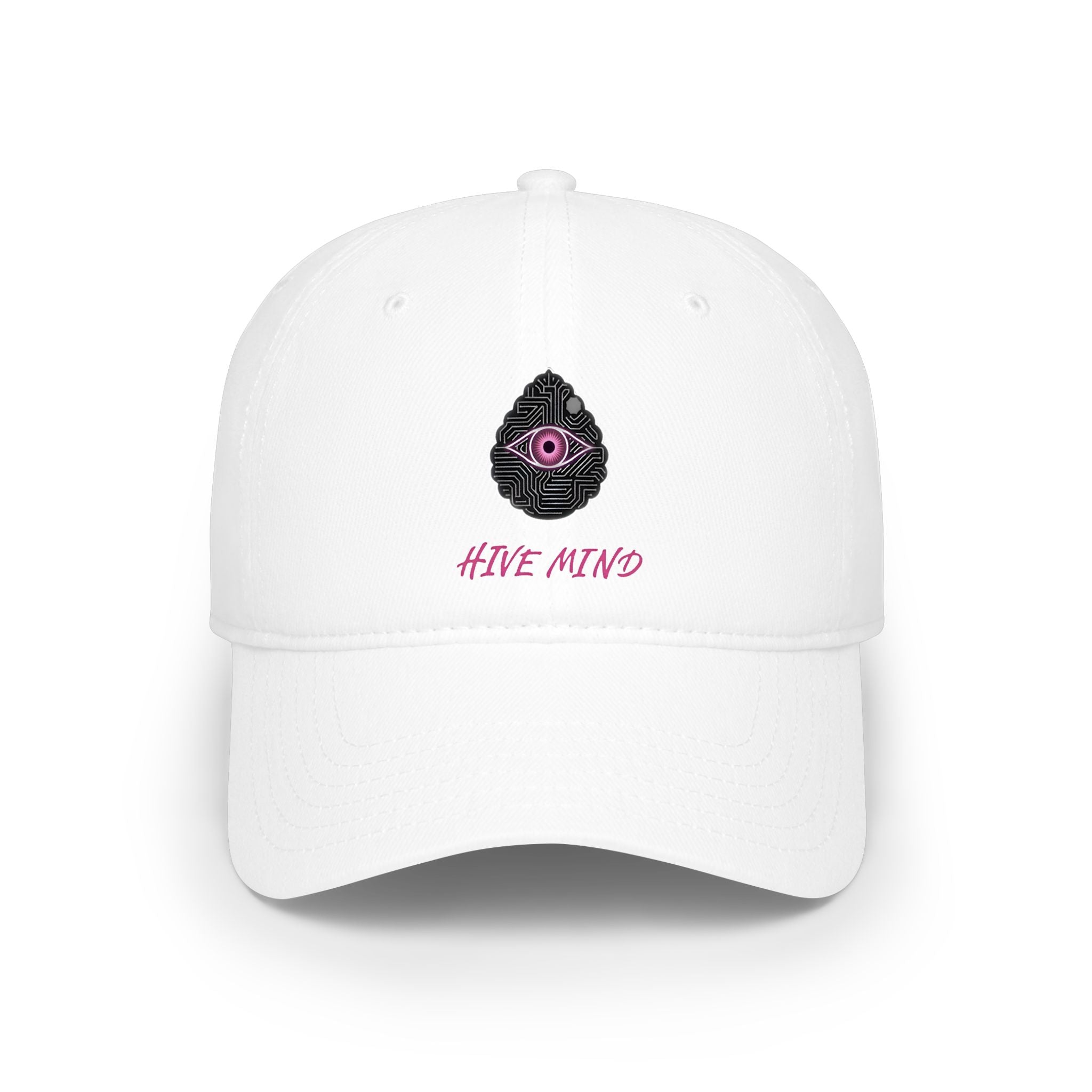 Low Profile Baseball Cap — 'Hive Mind' Eye Logo Embroidered Hat
