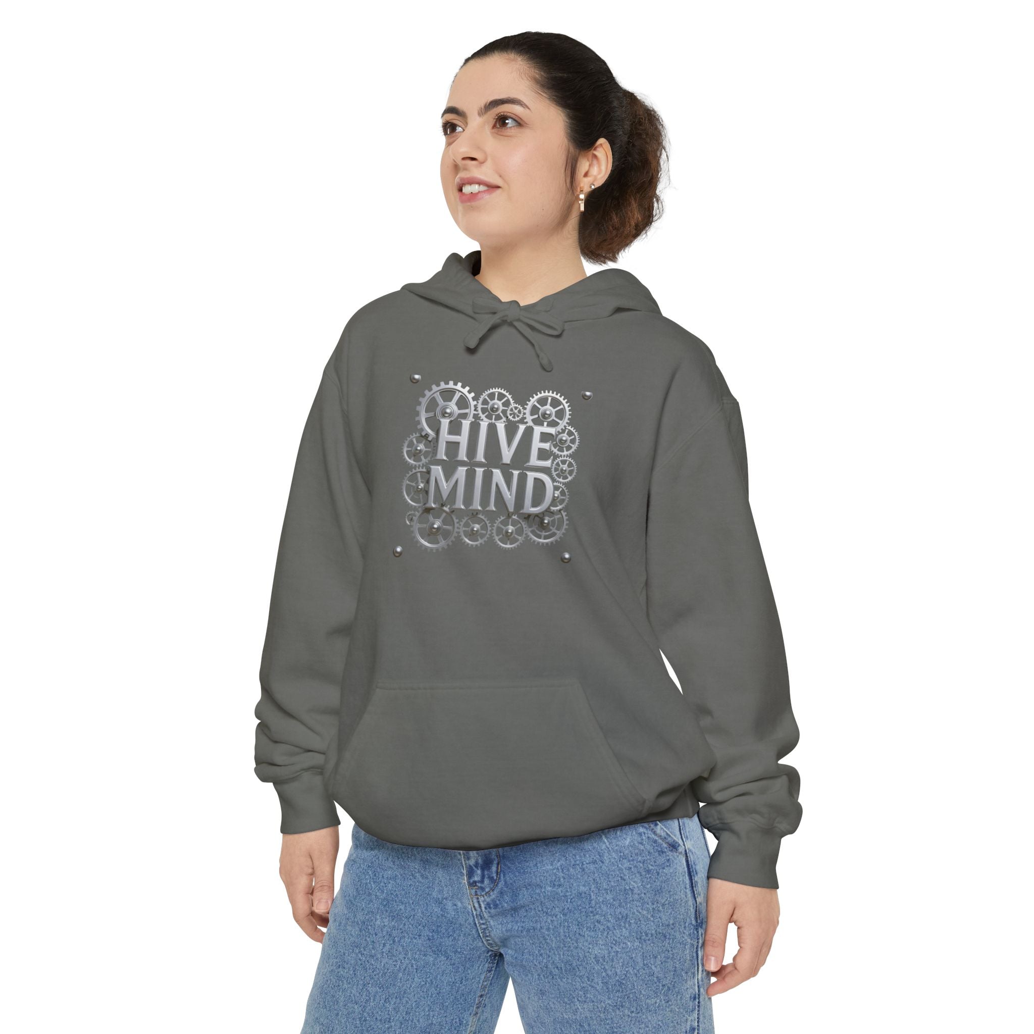 Hive Mind Hoodie – Geometric Bee Hive Graphic Pullover