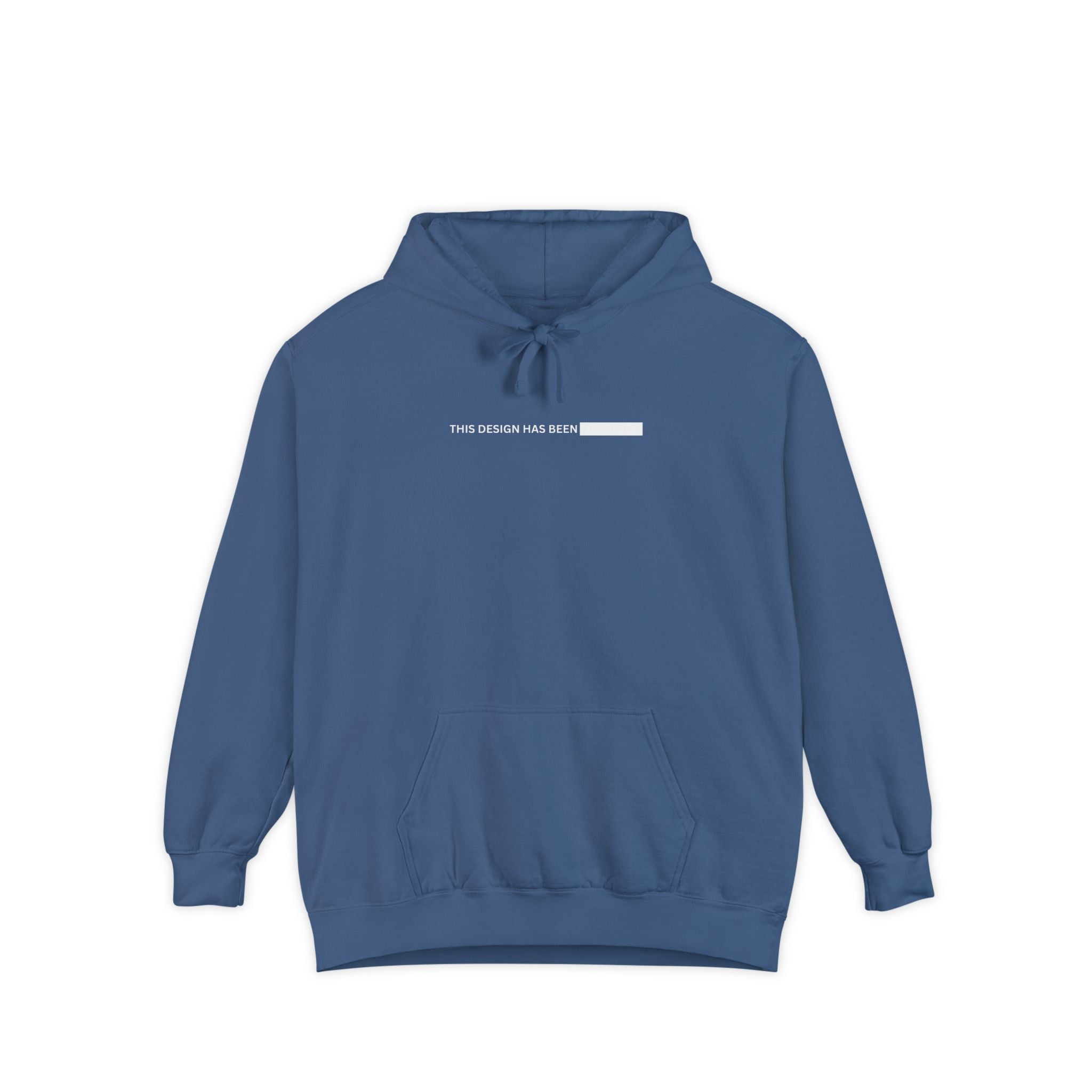 Hoodie — Minimal "This Design Has Been" Bar Graphic Pullover