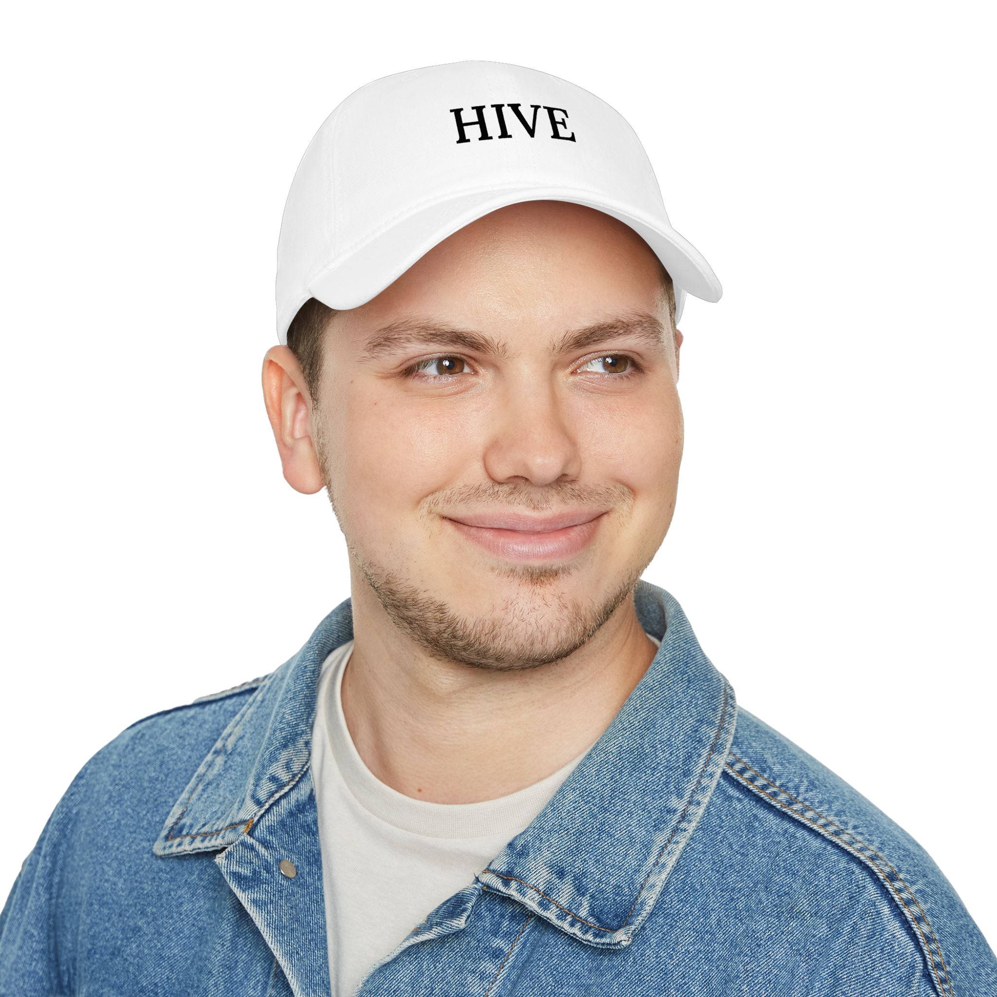 HIVE Embroidered Low-Profile Baseball Cap — Classic Red Hat