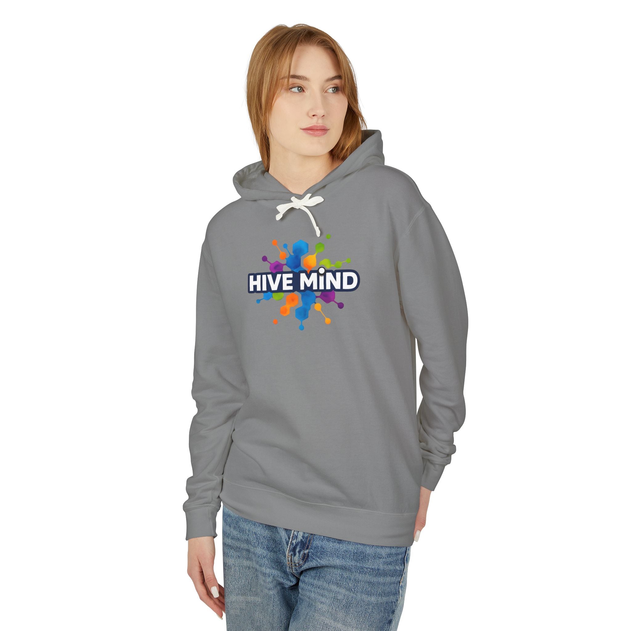 Hive Mind Hoodie — Colorful Splash Graphic Lightweight Hoodie