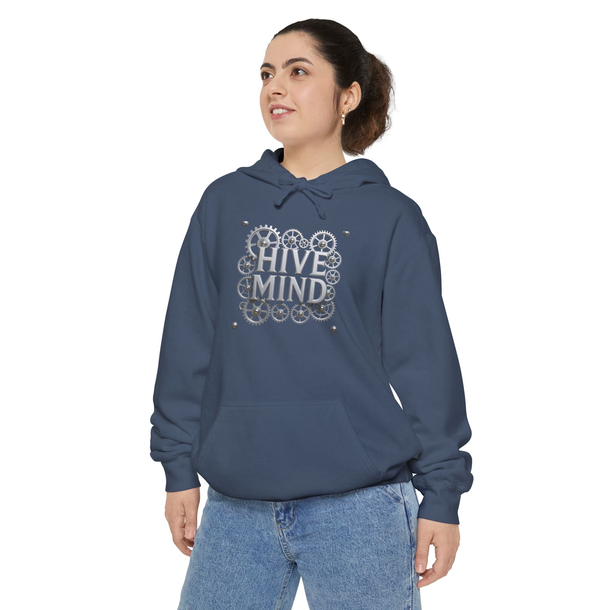 Hive Mind Hoodie – Geometric Bee Hive Graphic Pullover