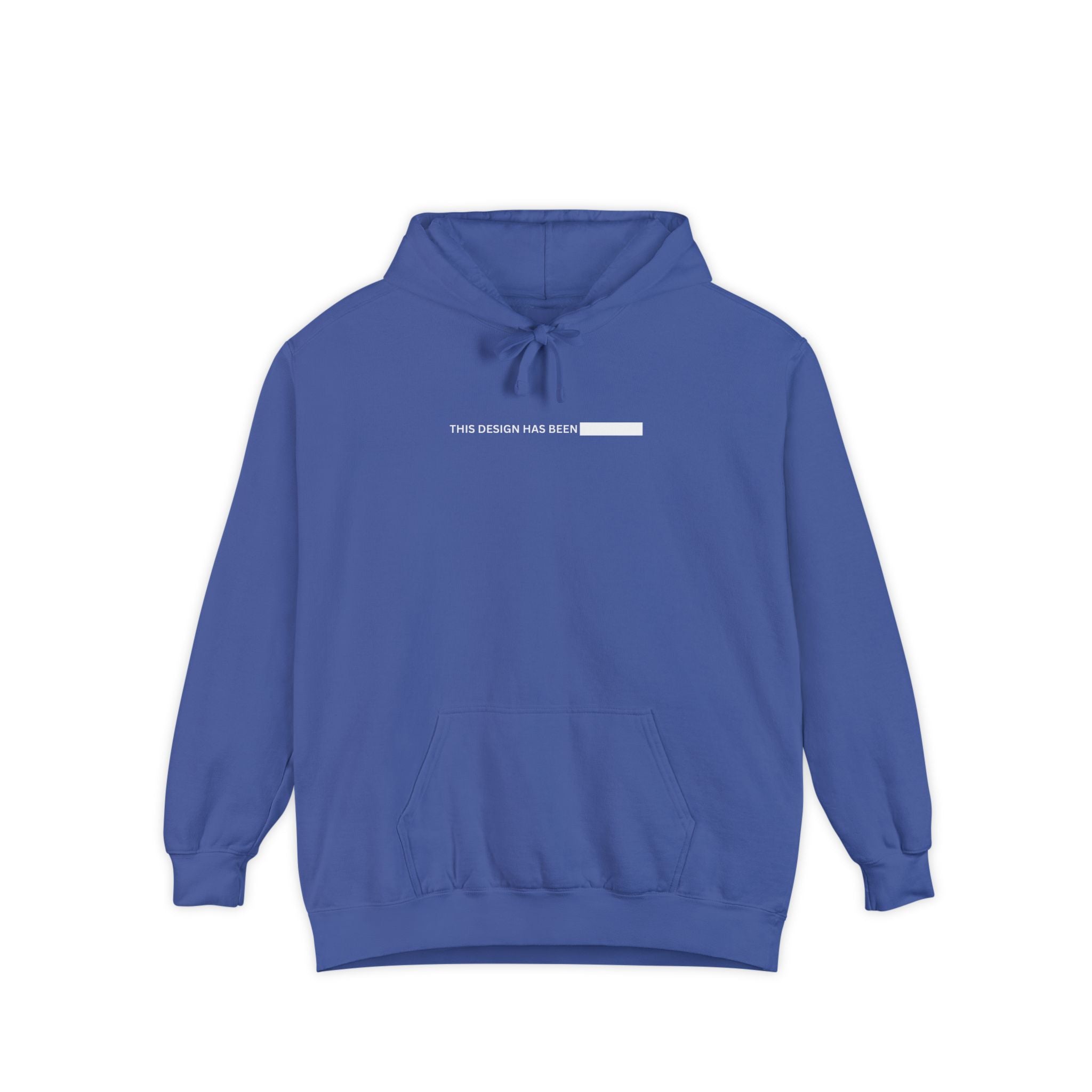 Hoodie — Minimal "This Design Has Been" Bar Graphic Pullover