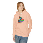 Birdie Barista Hoodie — Colorful Retro Coffee Bird Graphic Hoodie