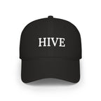 HIVE Embroidered Baseball Cap — Classic Low Profile Red Hat