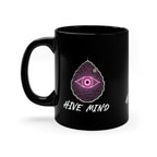 Hive Mind Black Coffee Mug — 11oz Cyber Eye Design