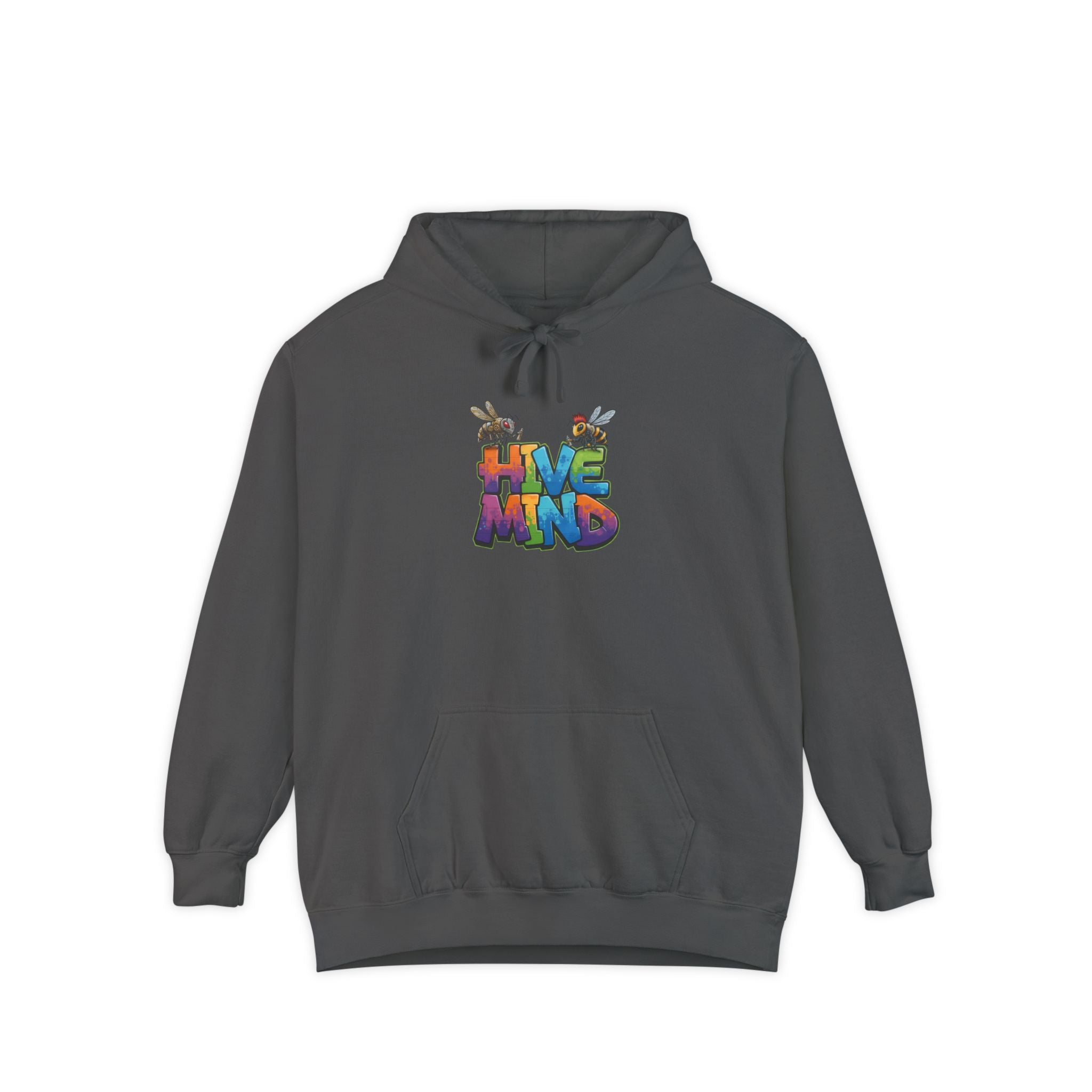 Hive Mind Hoodie — Colorful Retro Bee Graphic Pullover
