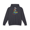 Birdie Barista Hoodie — Colorful Retro Coffee Bird Graphic Hoodie